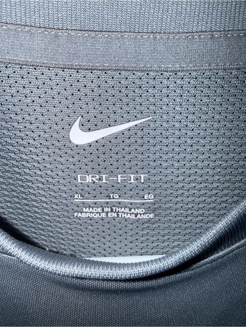 Nike Biy’s Gray Dri-FIT Short Sleeve Performance Shirt